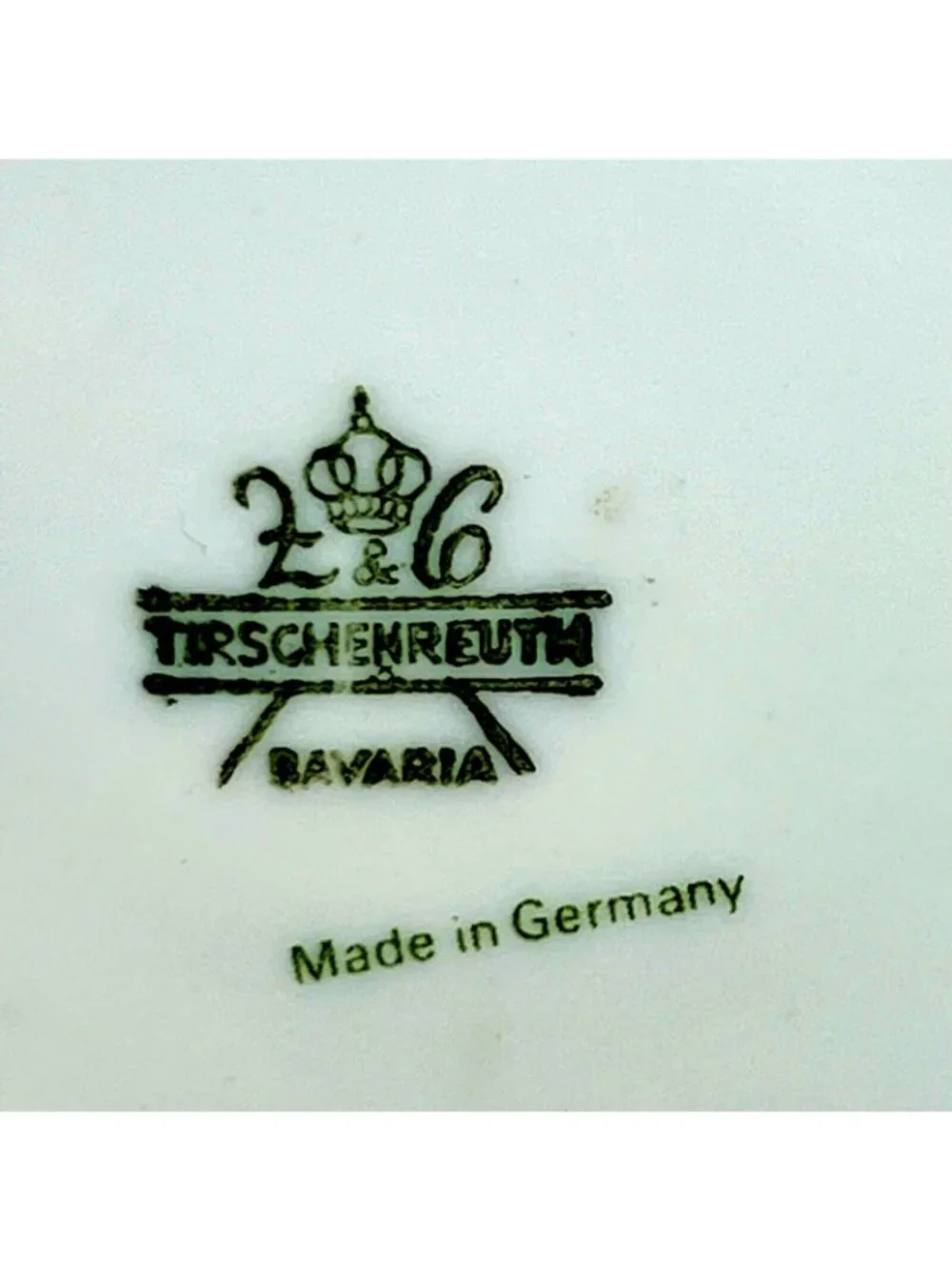 Vtg Tirschenreuth Bavaria PETITE ROSE Demitasse Coffee Cup Saucer Set Germany